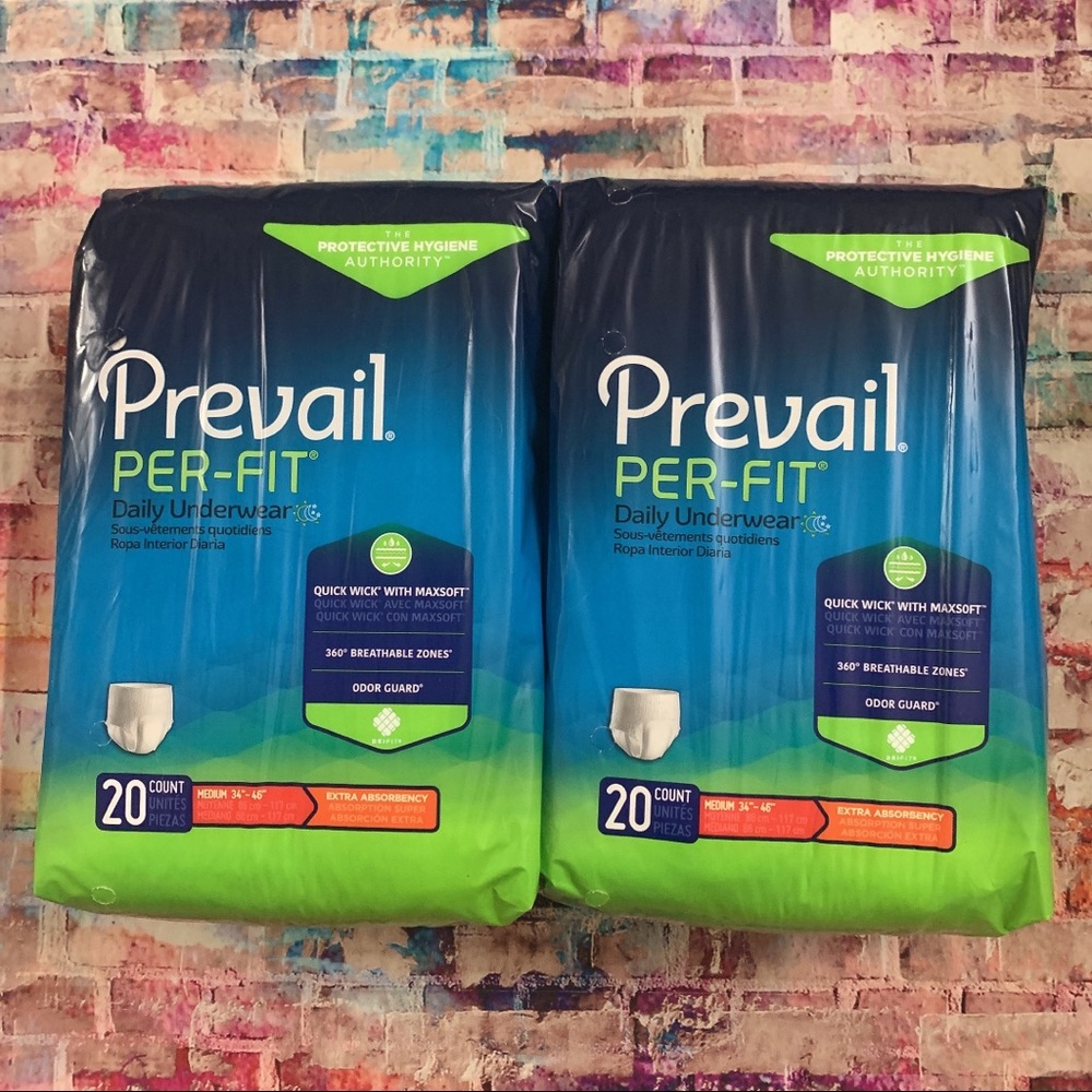 Prevail Per-Fit Pull-Up daily Underwear medium 40 counts